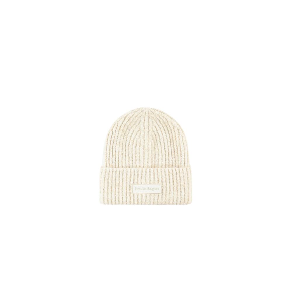 FAVORITE DAUGTER 'THE LOGO PATCH RIB BEANIE' IVORY - Picture 10 of 13